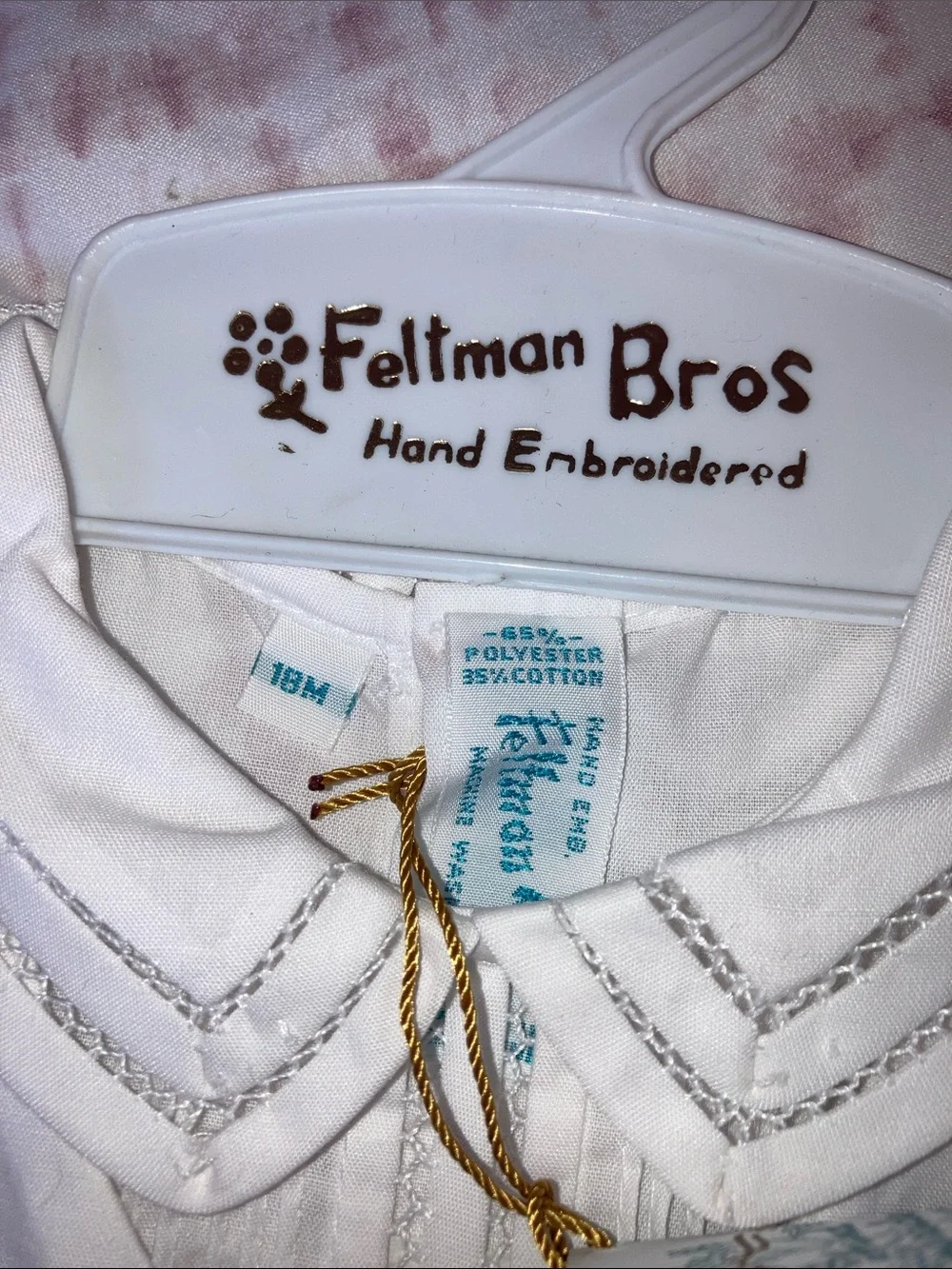 NWT Boy’s White Heirloom Romper Feltman Brothers Special Occasion 18 months